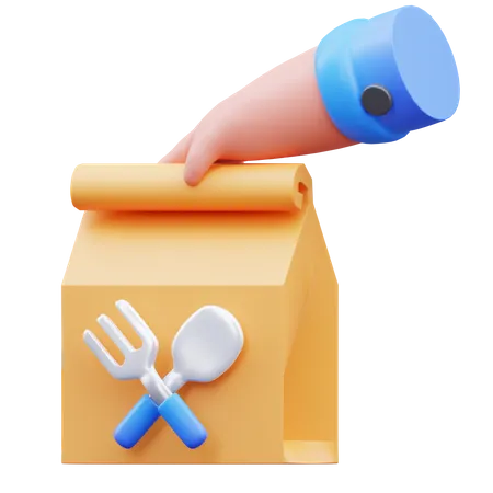 Food Delivery  3D Icon