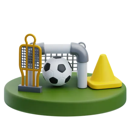 Football Equipment  3D Icon