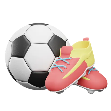 Football Equipment  3D Illustration