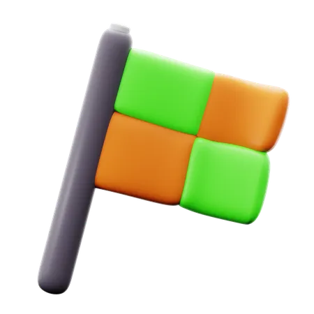 Football Flag  3D Icon