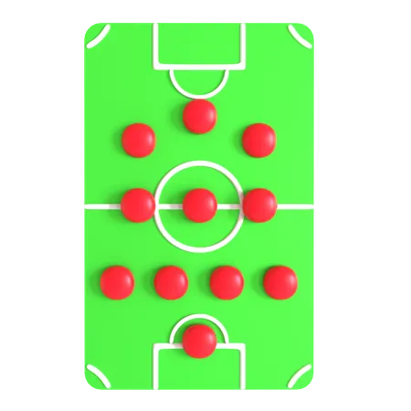 Football Formation  3D Icon