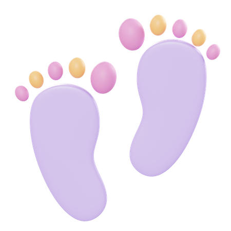 Footprint  3D Illustration