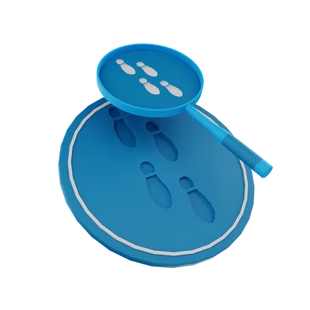 Footprint Investigation  3D Icon