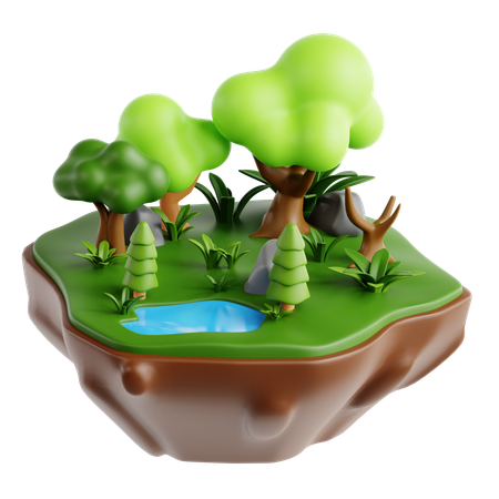 Forest  3D Icon