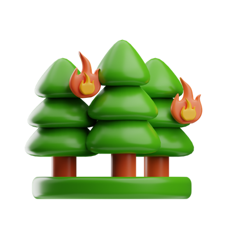 Forest Fire  3D Icon