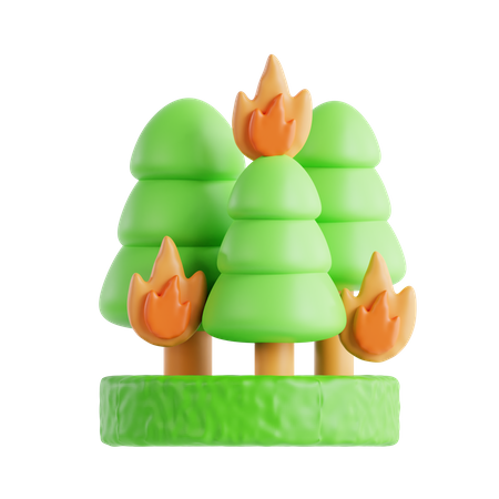 Forest Fire  3D Icon