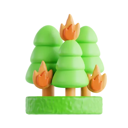 Forest Fire  3D Icon