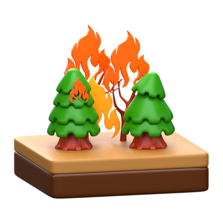 Forest Fire  3D Icon