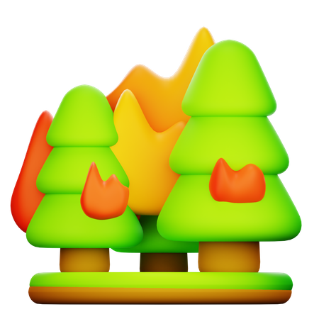 Forest Fire  3D Icon