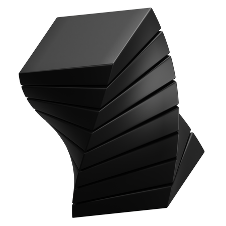 Forma abstrata de cubo  3D Icon