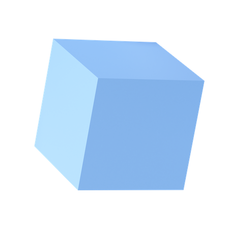 Forma de cubo  3D Illustration