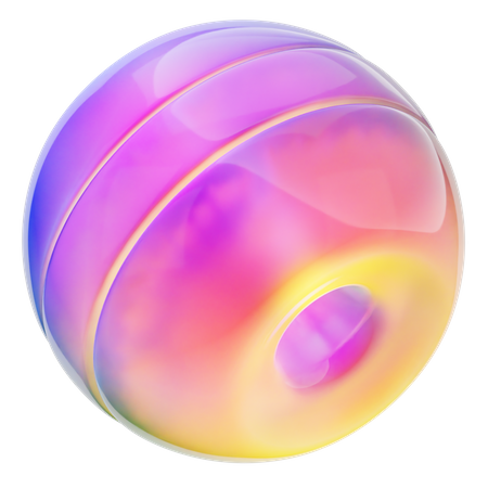 Forma abstrata de bola  3D Icon