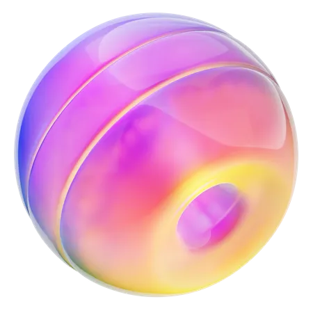 Forma abstrata de bola  3D Icon