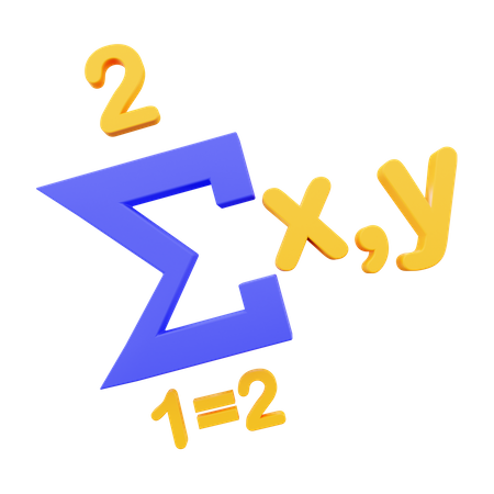 Formule de sommation  3D Icon