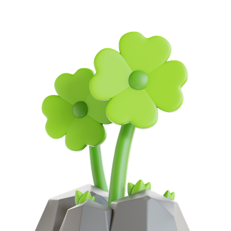 Four Leaves Clover  3D Icon