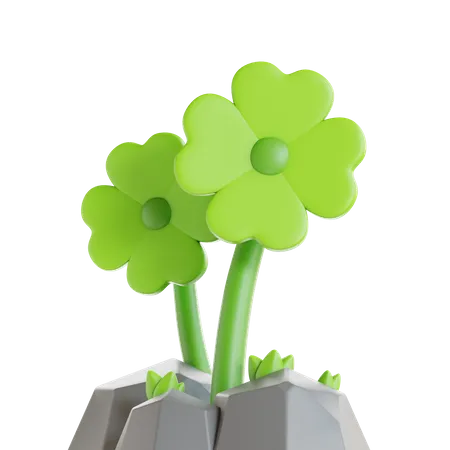 Four Leaves Clover  3D Icon