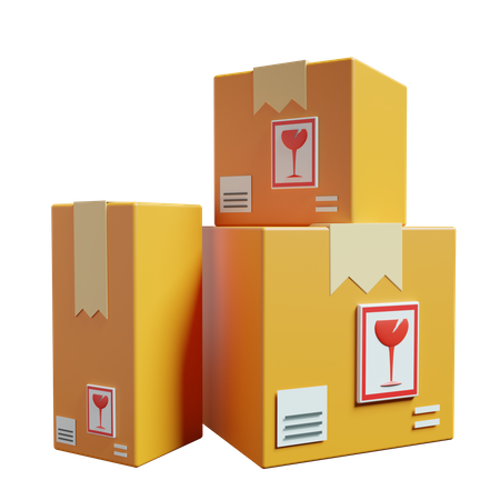 Fragile Delivery  3D Icon