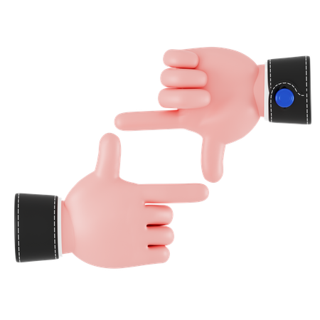 Framing Hand Gesture  3D Icon