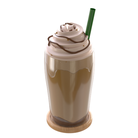 Frappe coffee  3D Illustration