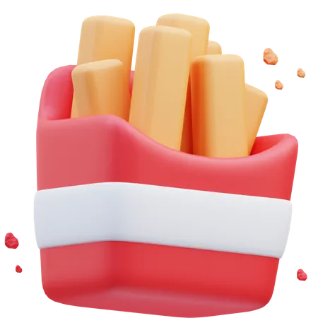 French Fries  3D Icon