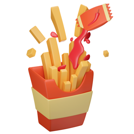 French Fries  3D Icon