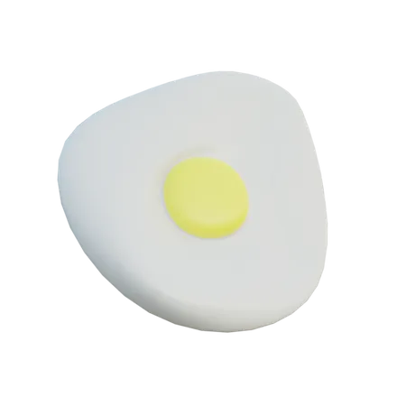 Fried Egg  3D Illustration