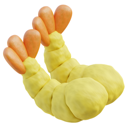 Fried Shrimp  3D Icon