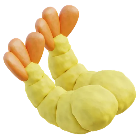 Fried Shrimp  3D Icon