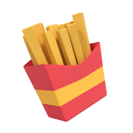 Frites  3D Illustration