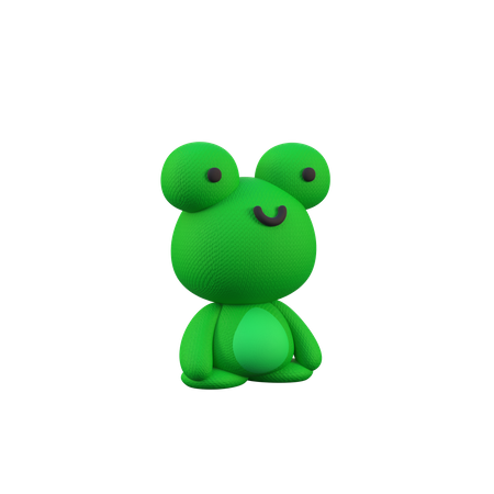 Frog  3D Illustration