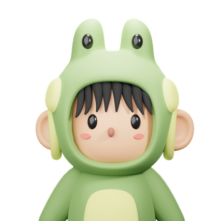 Frog Costume Avatar  3D Icon