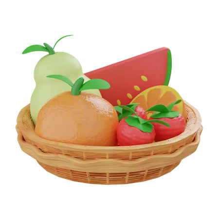 Fruits Basket  3D Icon