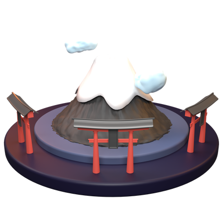 Berg Fuji  3D Icon