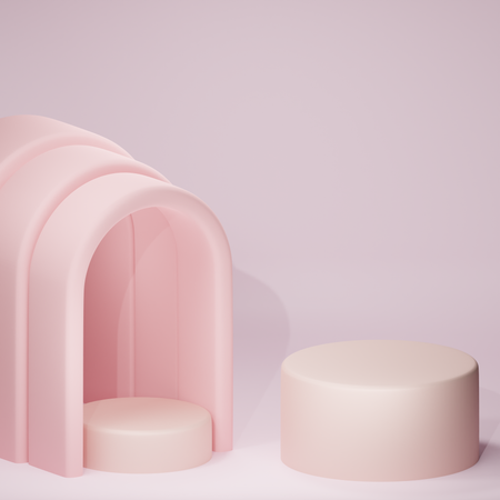 Fundo de exibição do pódio  3D Illustration