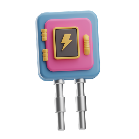 Fuse Box  3D Icon