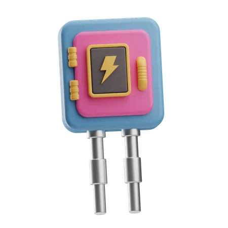 Fuse Box  3D Icon