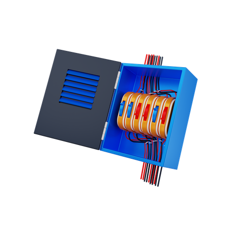 Fuse Box  3D Illustration