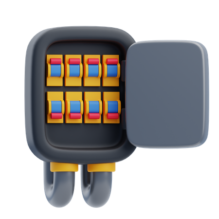 Fuse Box  3D Icon