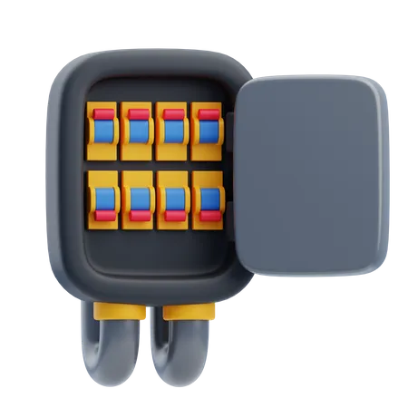 Fuse Box  3D Icon