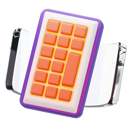 Futuristic Keyboard  3D Icon