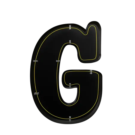 G alfabeto  3D Icon