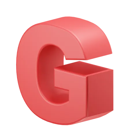 G alphabet  3D Icon