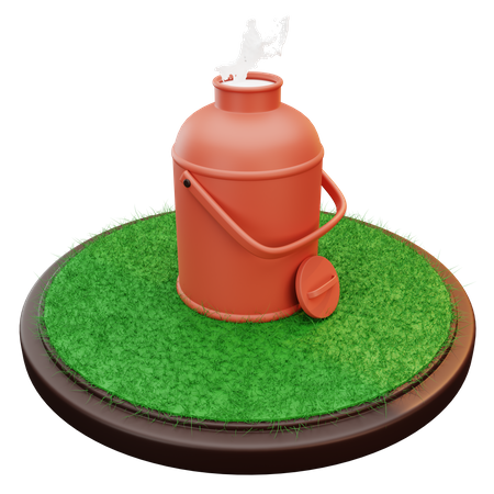 Gallone Milch  3D Illustration