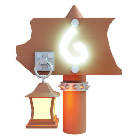 Game Signpost  3D Icon