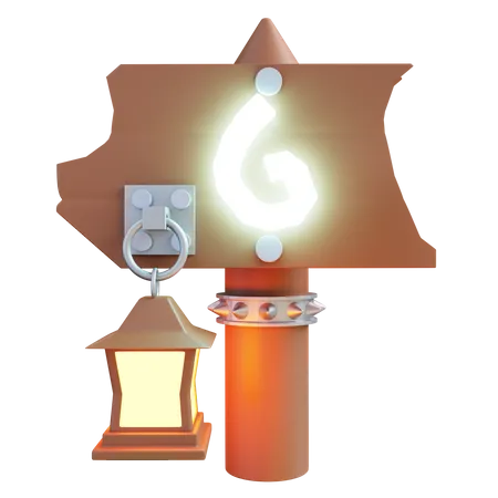 Game Signpost  3D Icon