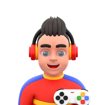 Gamer  3D Icon