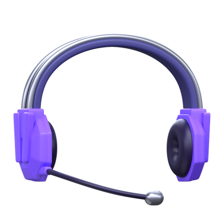 Gaming Headphone  3D Icon