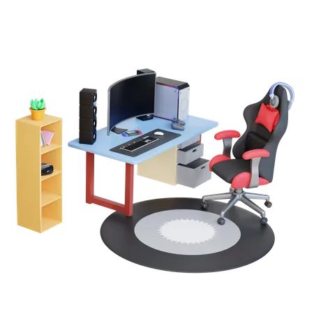 Gaming Setup  3D Icon