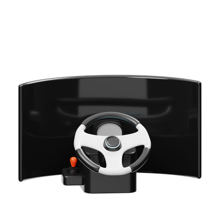 Gaming Steering Wheel  3D Icon