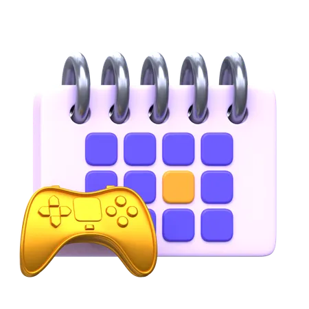 Gaming Tournament Schedule  3D Icon